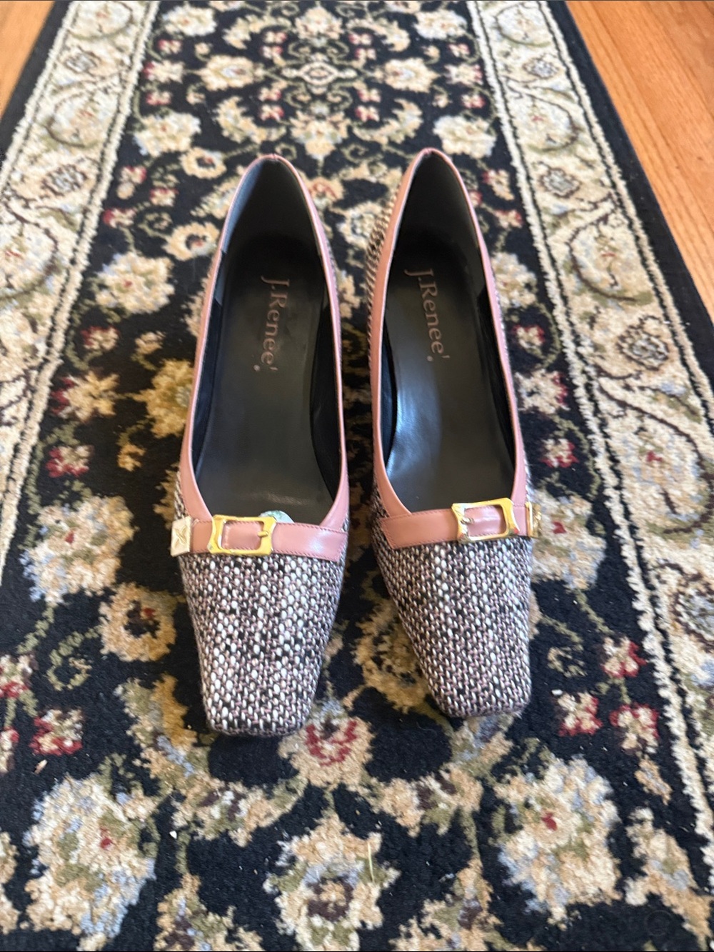 J Renee Pink Tweed pumps